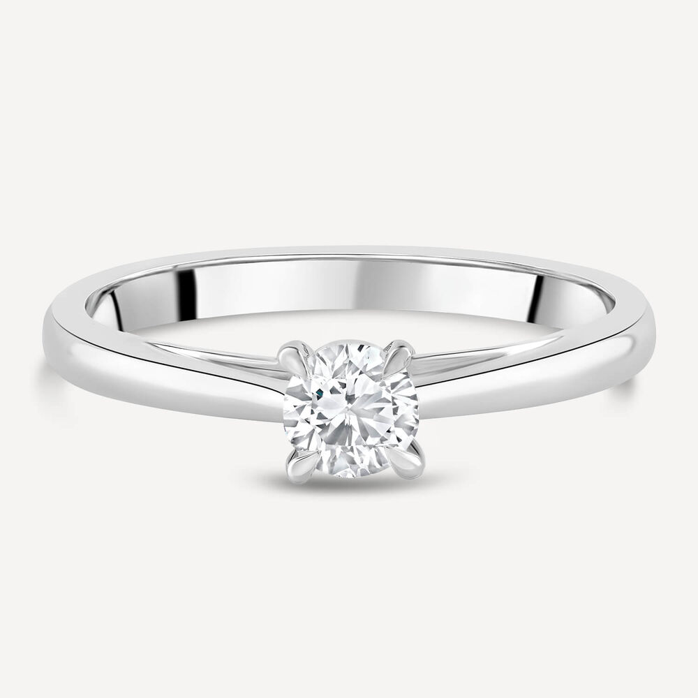 Platinum 0.30ct Amia Diamond Solitaire Ring image number 6