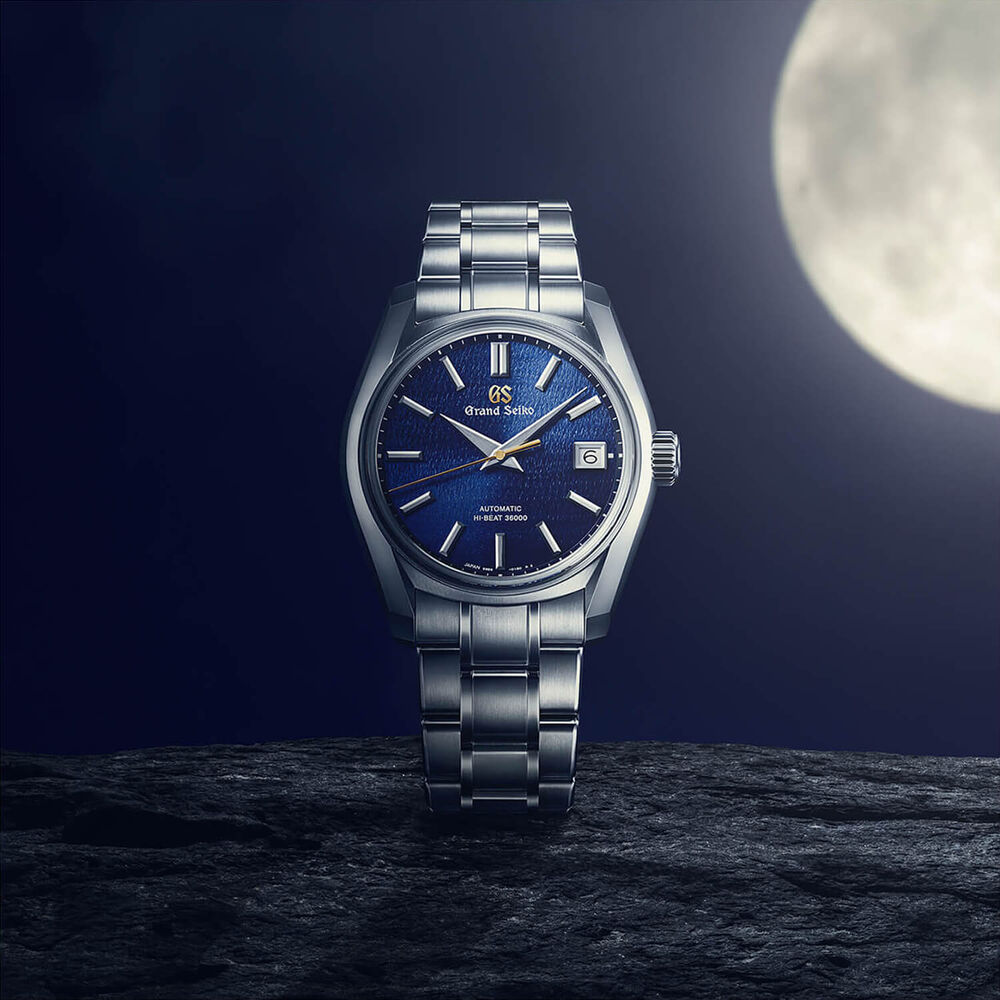 Grand Seiko Heritage 'Shubun – The Autumnal Equinox' 62GS Hi-Beat 40mm Blue Dial Bracelet Watch image number 3