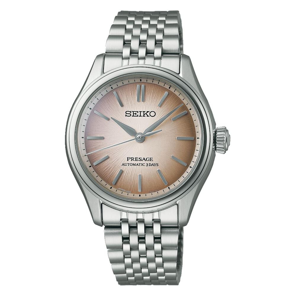Seiko Presage Classic Series 'Fushi-iro' 36mm Brown Dial Steel Bracelet Watch
