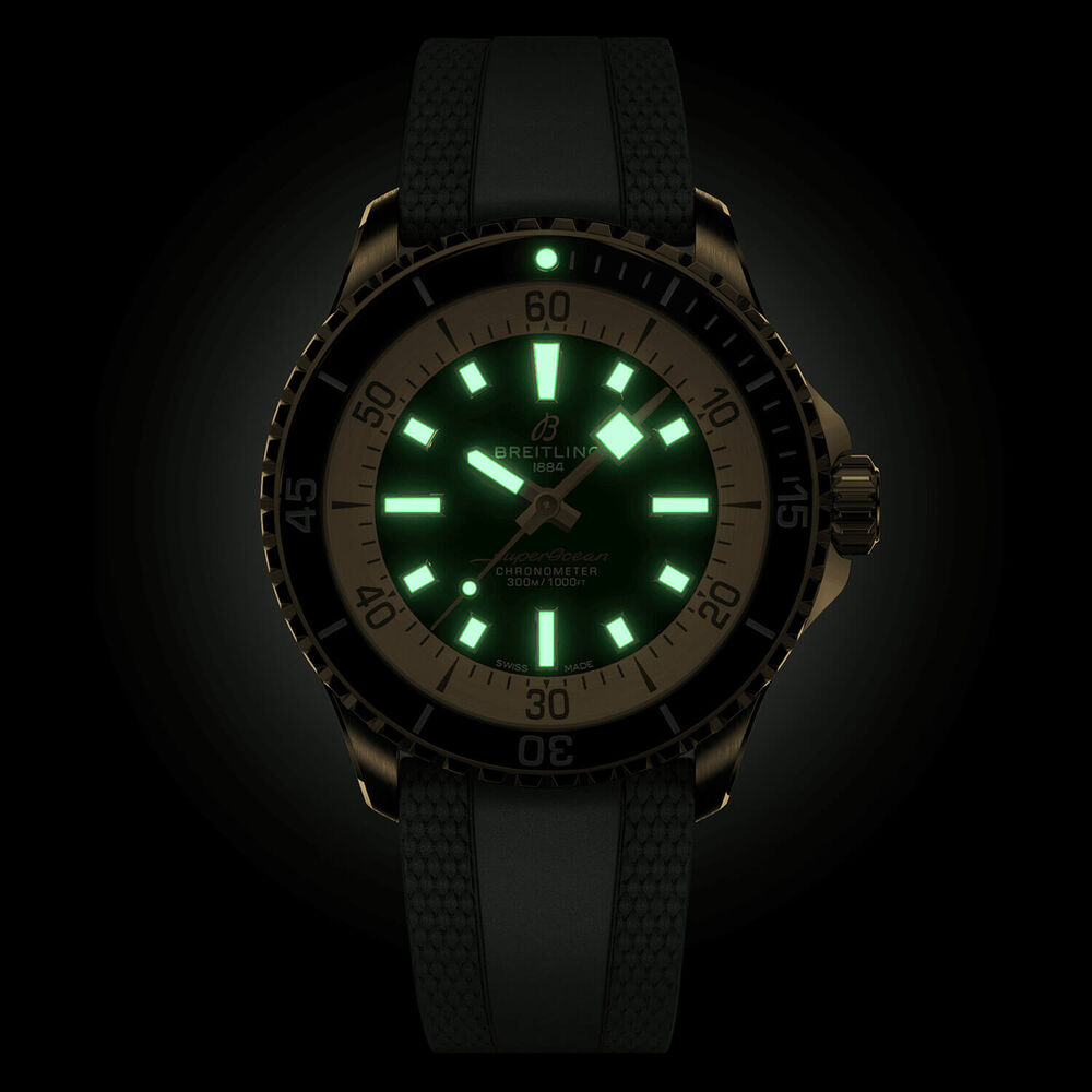 Breitling Superocean Automatic 42 Green Dial Strap Watch image number 5