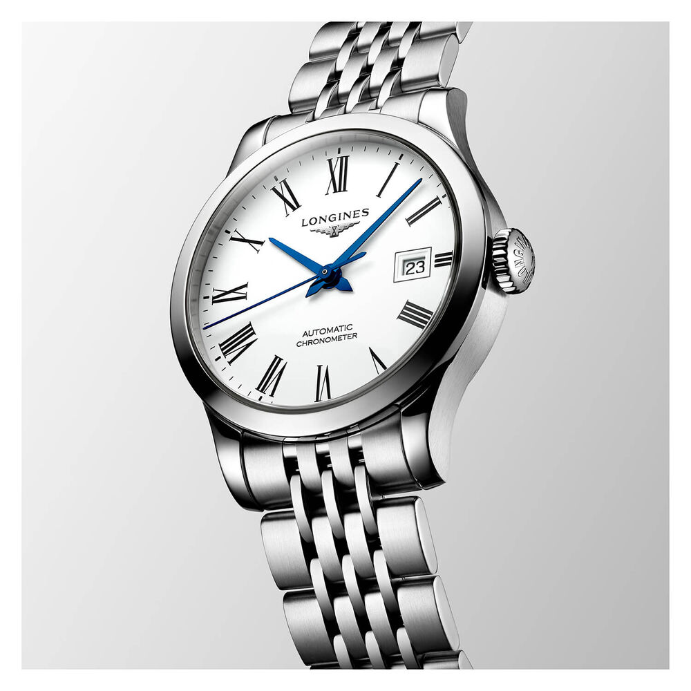 Longines Watchmaking Tradition Record Collection White Steel Watch