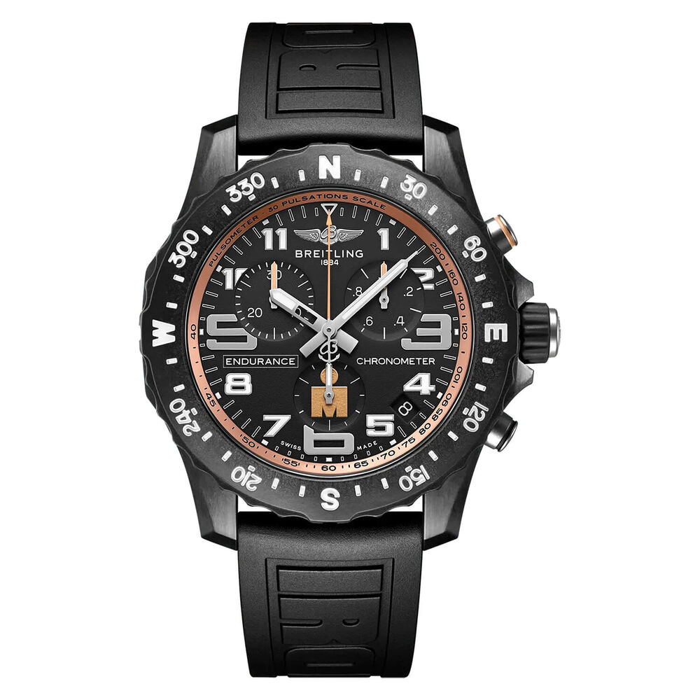 Breitling Endurance Pro Ironman Finisher 44mm Black Breitlight Case Rubber Strap Watch
