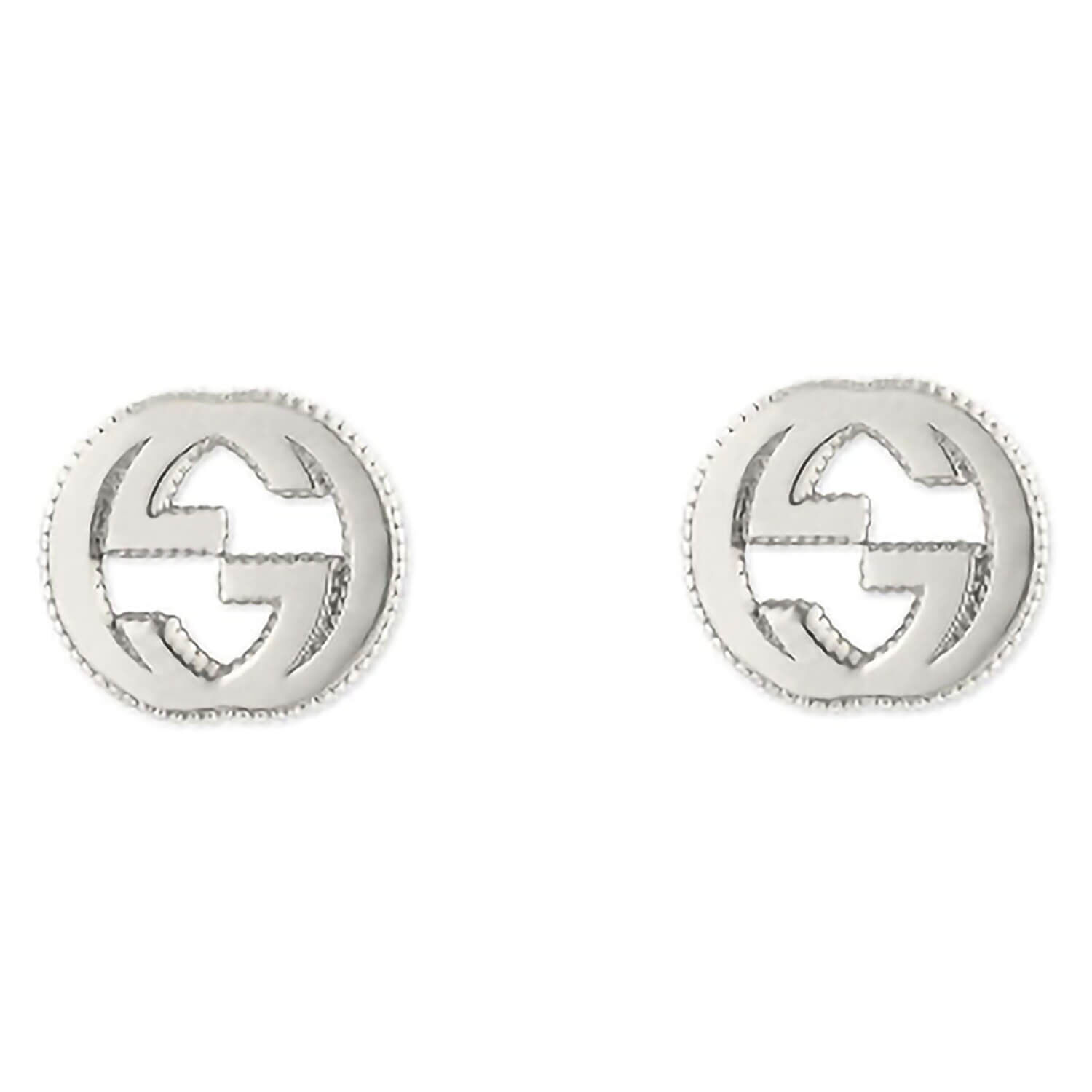 18k Yellow Gold GG Tissue Stud Earrings | GUCCI® US