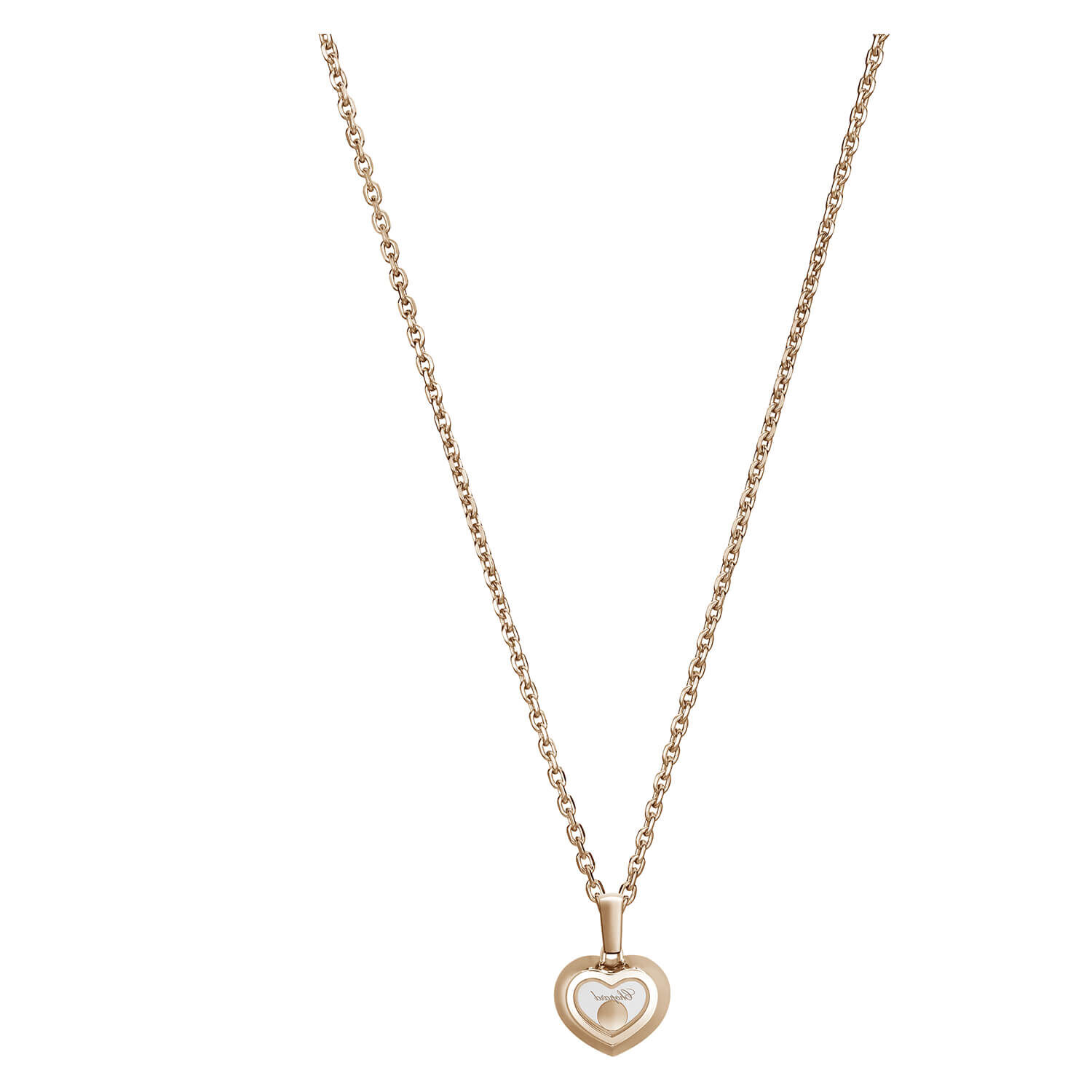 Chopard Happy Diamonds Rose Gold 0.19ct Diamond Necklace
