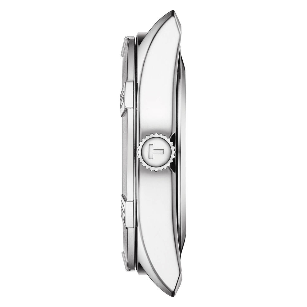 Tissot PR 100 Sport Chic 38mm Quartz White Mother of Pearl Dial Steel & Rose Gold Bracelet Watch image number 1