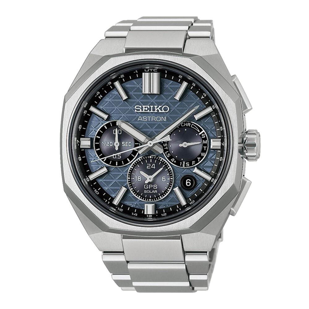 Seiko Astron 'Tesselate' 5X63 Nebula Grey Dial Titanium Bracelet Watch