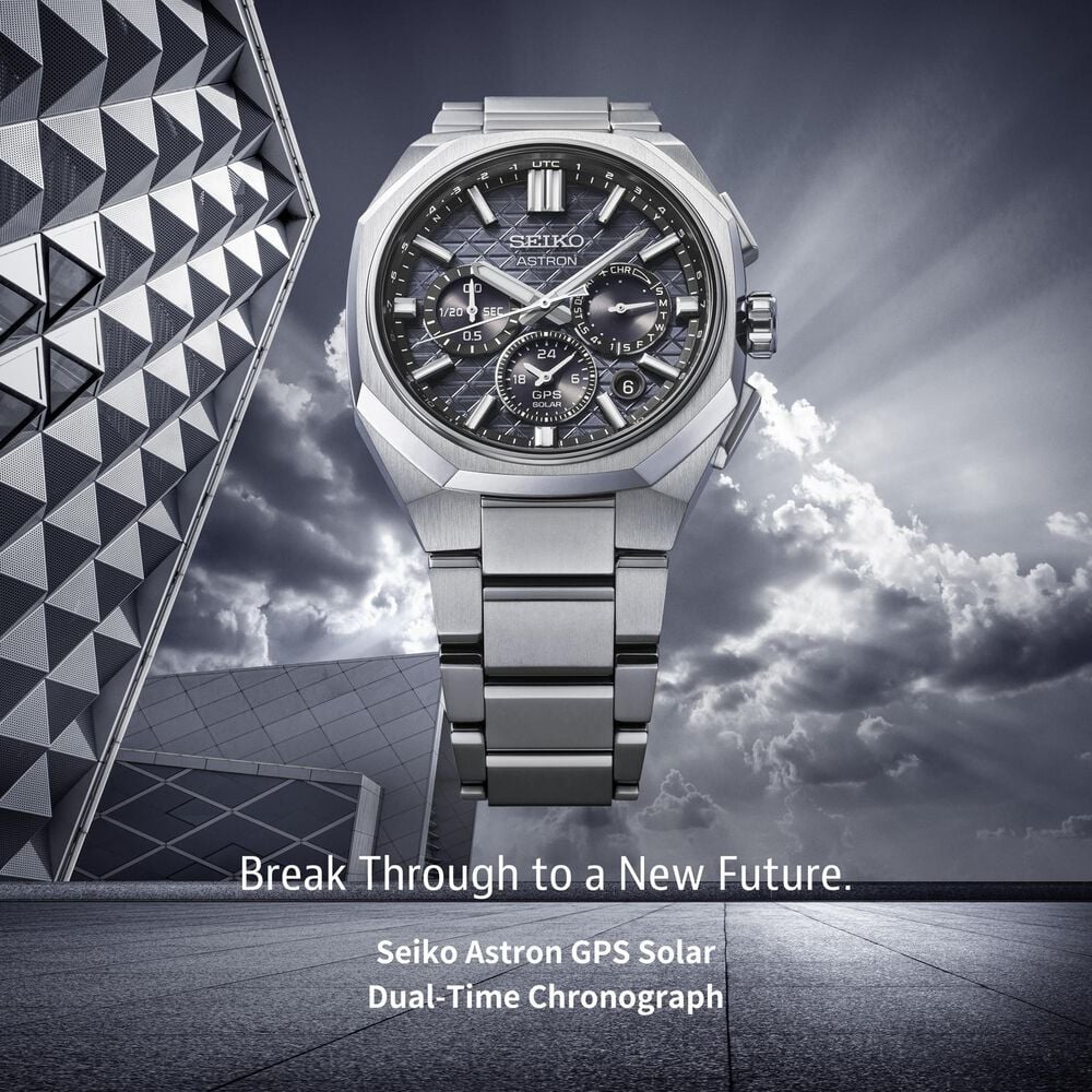 Seiko Astron 'Tesselate' 5X63 Astral Onyx Dial Titanium Bracelet Watch