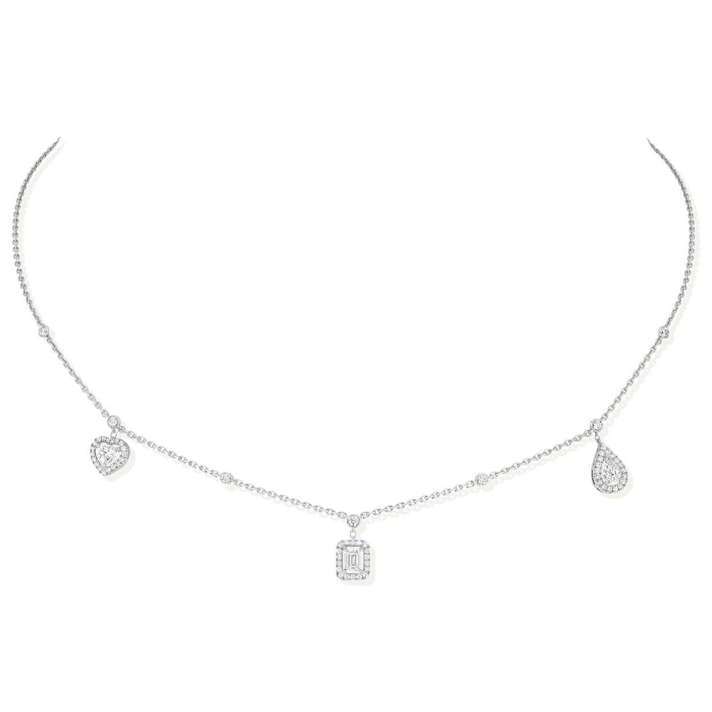 Messika My Twin 18ct White Gold Trio 0.76ct Diamond Necklace image number 0