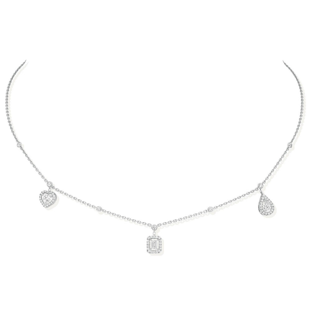 Messika My Twin 18ct White Gold Trio 0.76ct Diamond Necklace