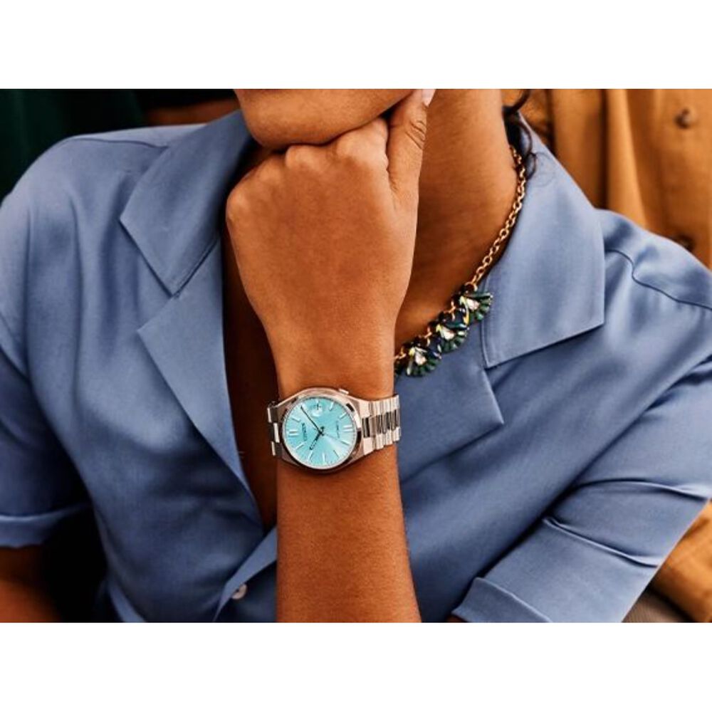 Citizen Tsuyosa 40mm Turquoise Dial Steel Case Bracelet Watch image number 4