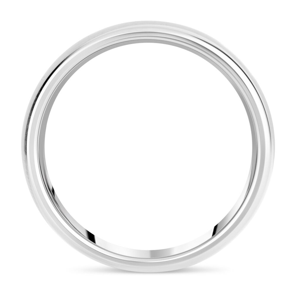Titanium Plain 5mm Men's Ring image number 2