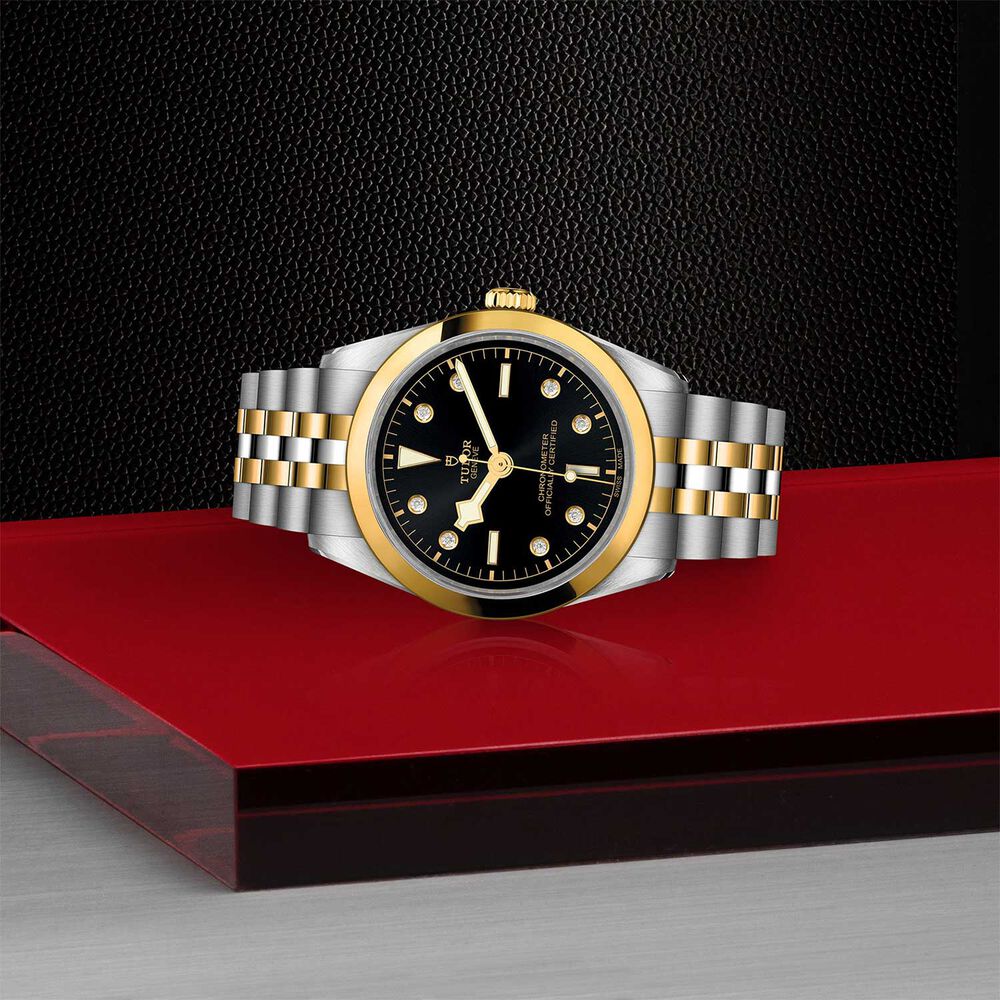 TUDOR Black Bay 36 S&G Black Diamond Dot Dial Bracelet Watch image number 2