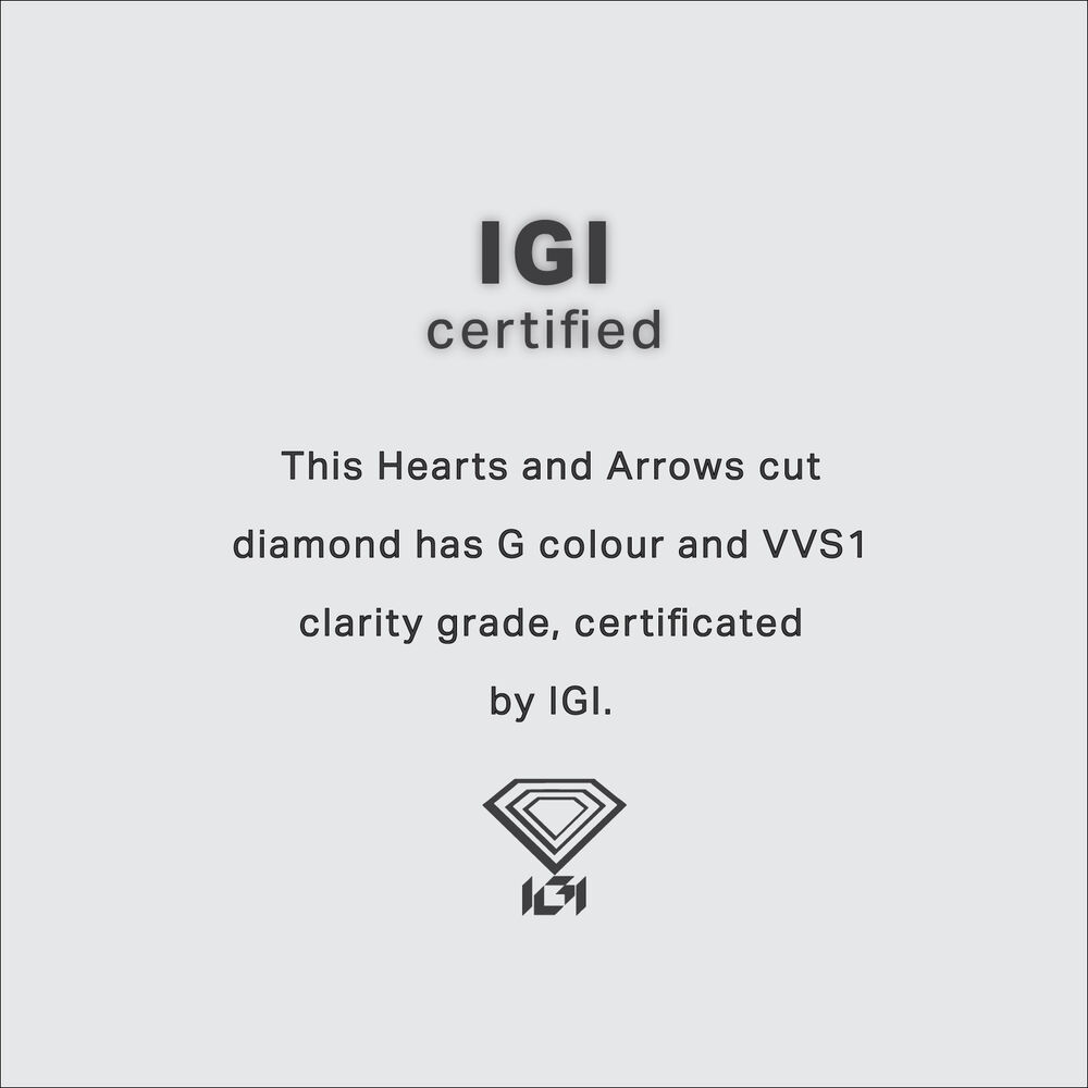 Platinum 0.50ct Round Diamond Four Claw Solitaire Ring