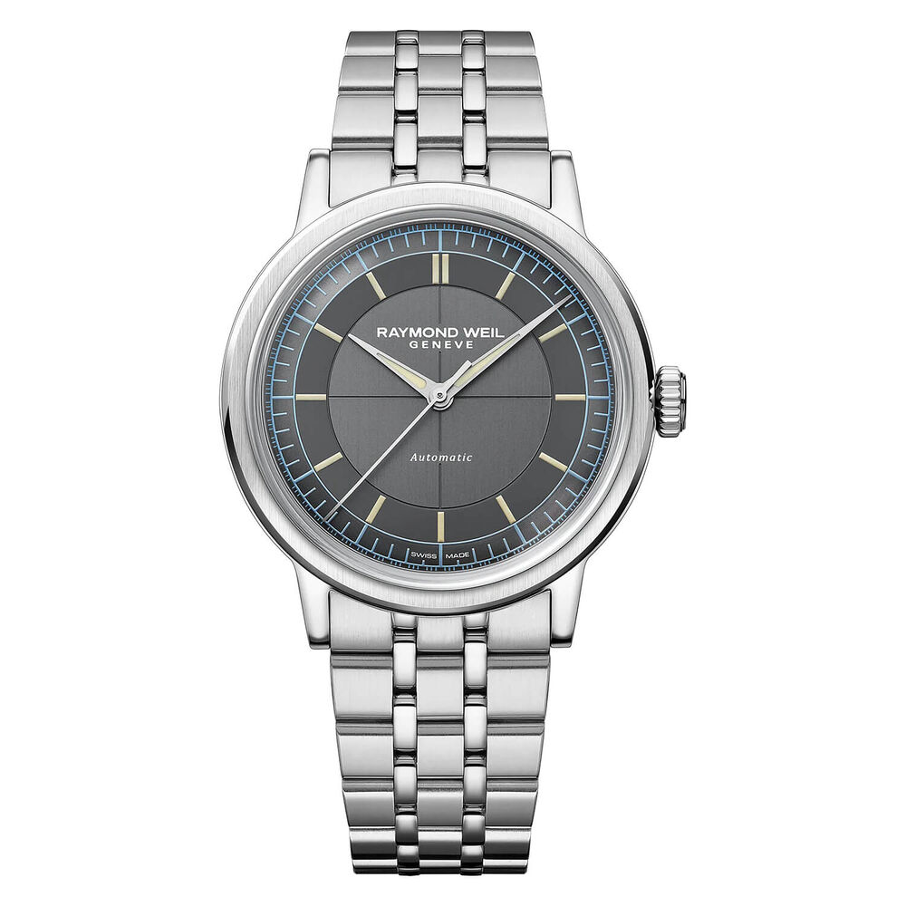 Raymond Weil Millesime 39mm Anthracite Dial Stainless Steel Bracelet Watch