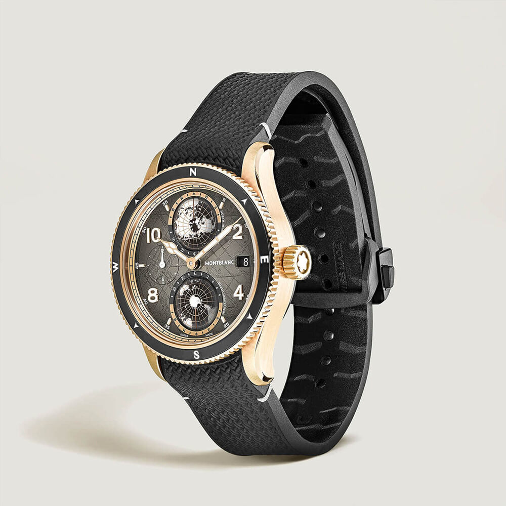 Montblanc 1858 Gesosphere 0 Oxygen Monte Rosa Limited Edition 42mm Dial Rubber Strap Watch