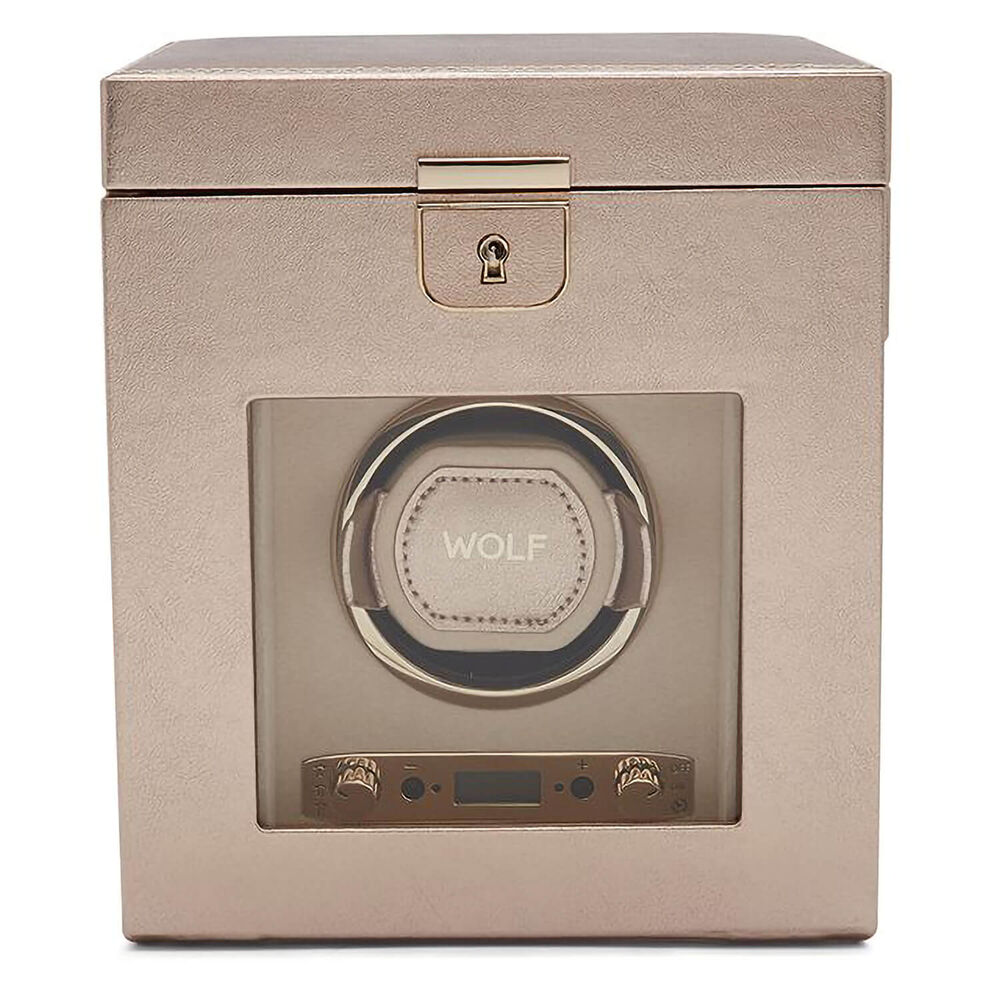 WOLF PALERMO Single Rose Gold Watch Winder image number 0