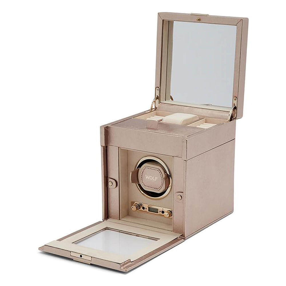 WOLF PALERMO Single Rose Gold Watch Winder image number 2