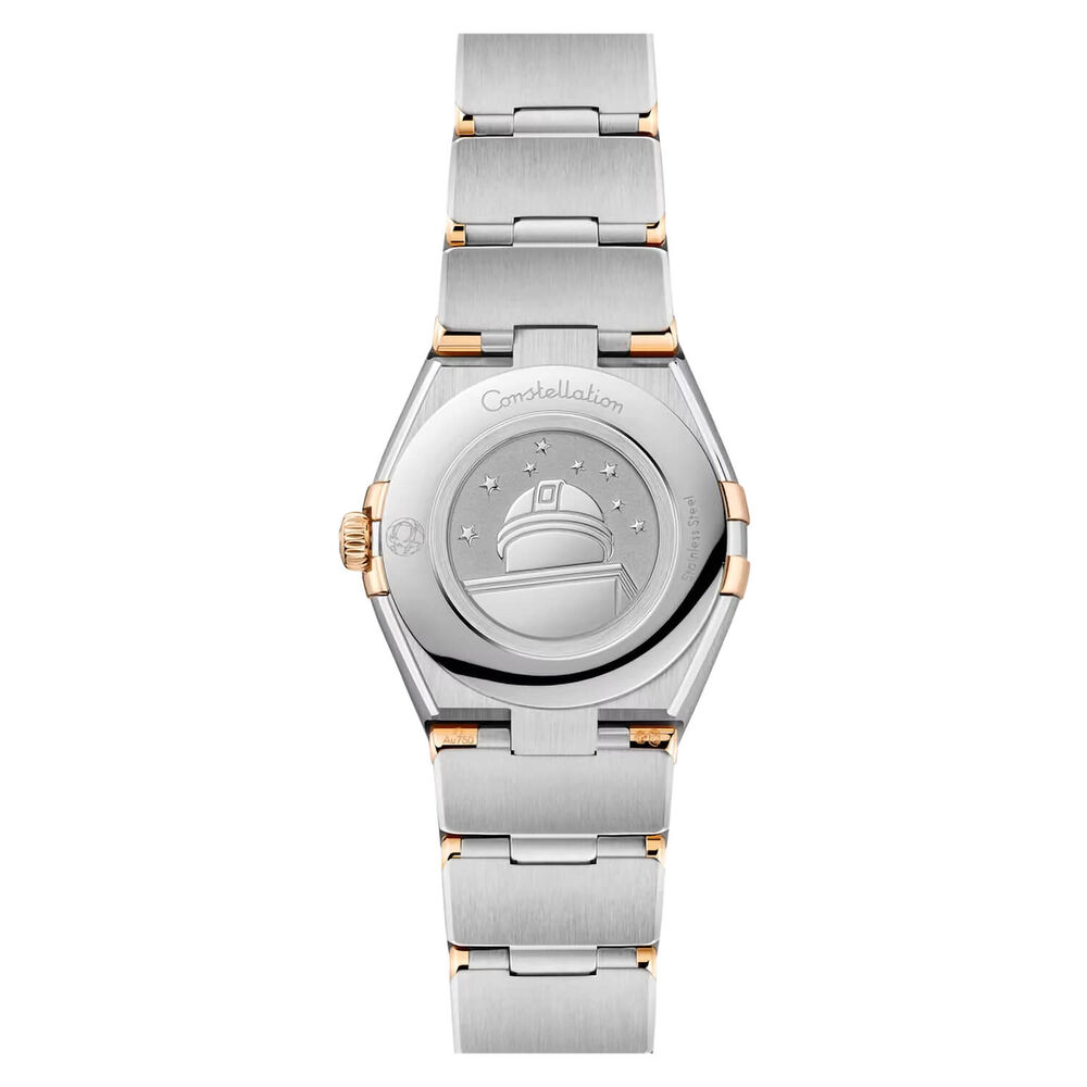 OMEGA Constellation Meteorite 25mm Grey Dial Diamond Dots Steel & Yellow Gold Bracelet Watch image number 1