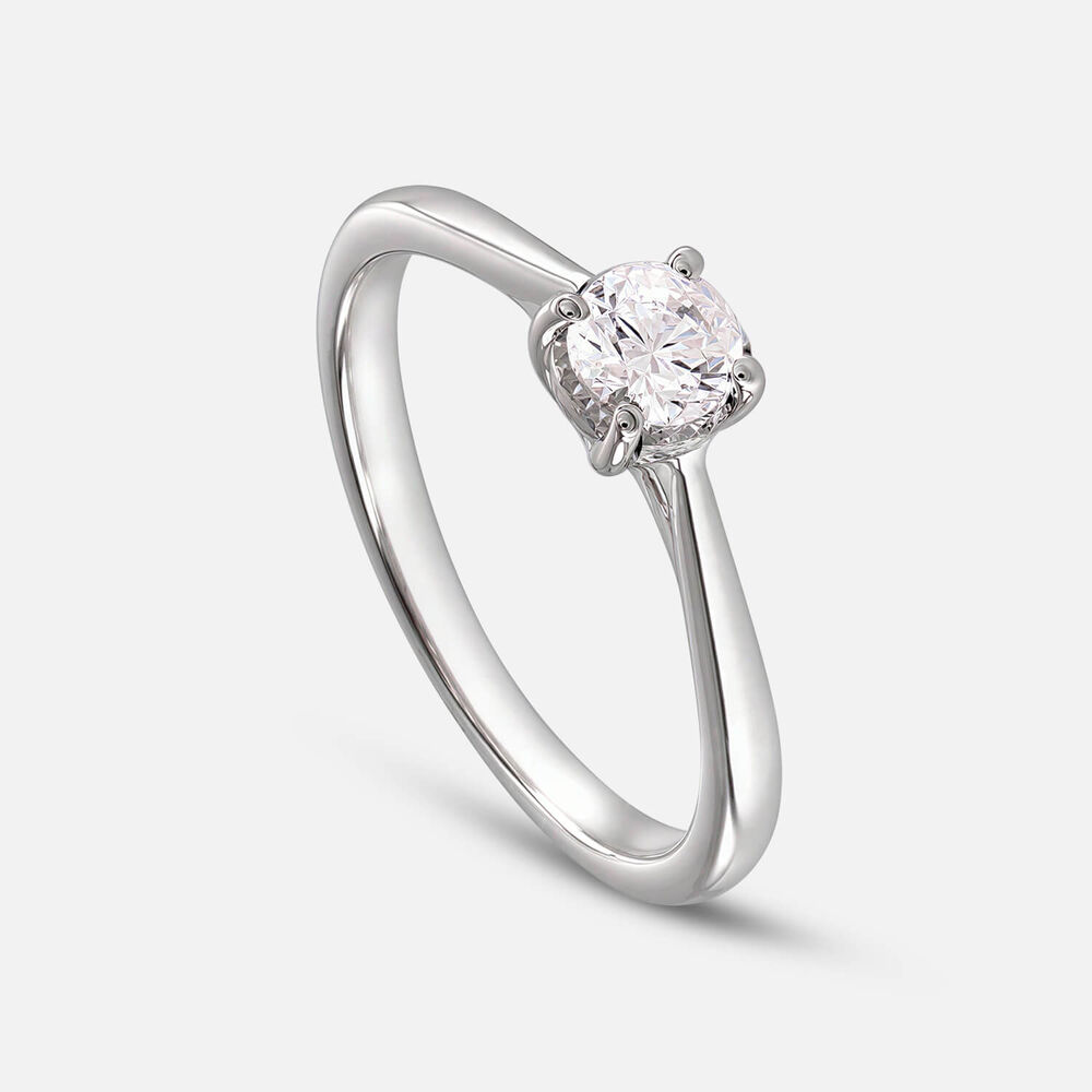 Prism 9ct White Gold 0.33ct Round Brilliant Diamond Solitaire Ring