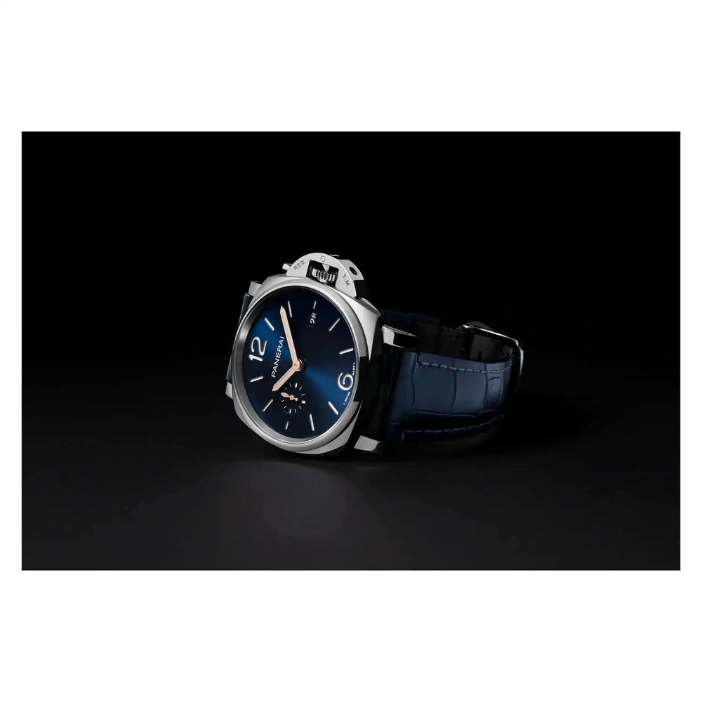 Panerai Luminor Due 42mm Blue Dial Strap Watch image number 3