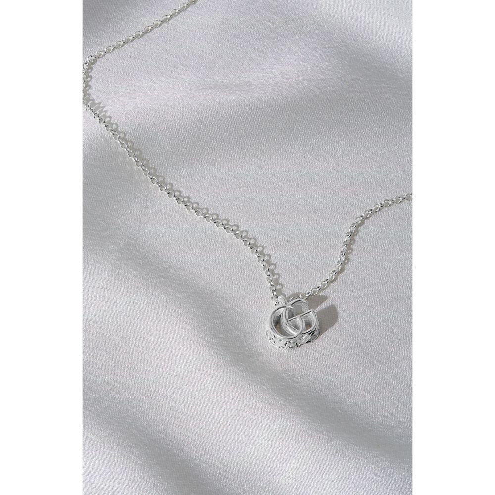 Gucci GG-Marmont Shinny G Silver Necklet image number 3