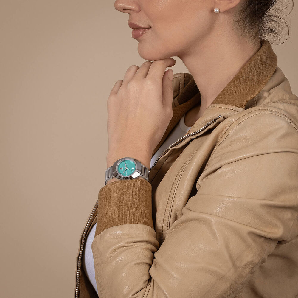 Rado DiaStar Original Automatic 30mm Green Dial Stainless Steel Bracelet Watch image number 1