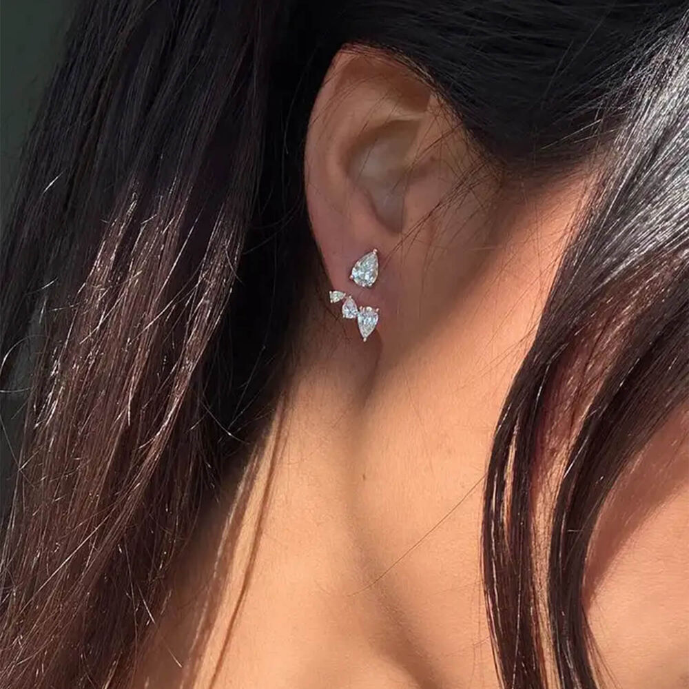 Carat* London  Silver Navis Ear Jackets