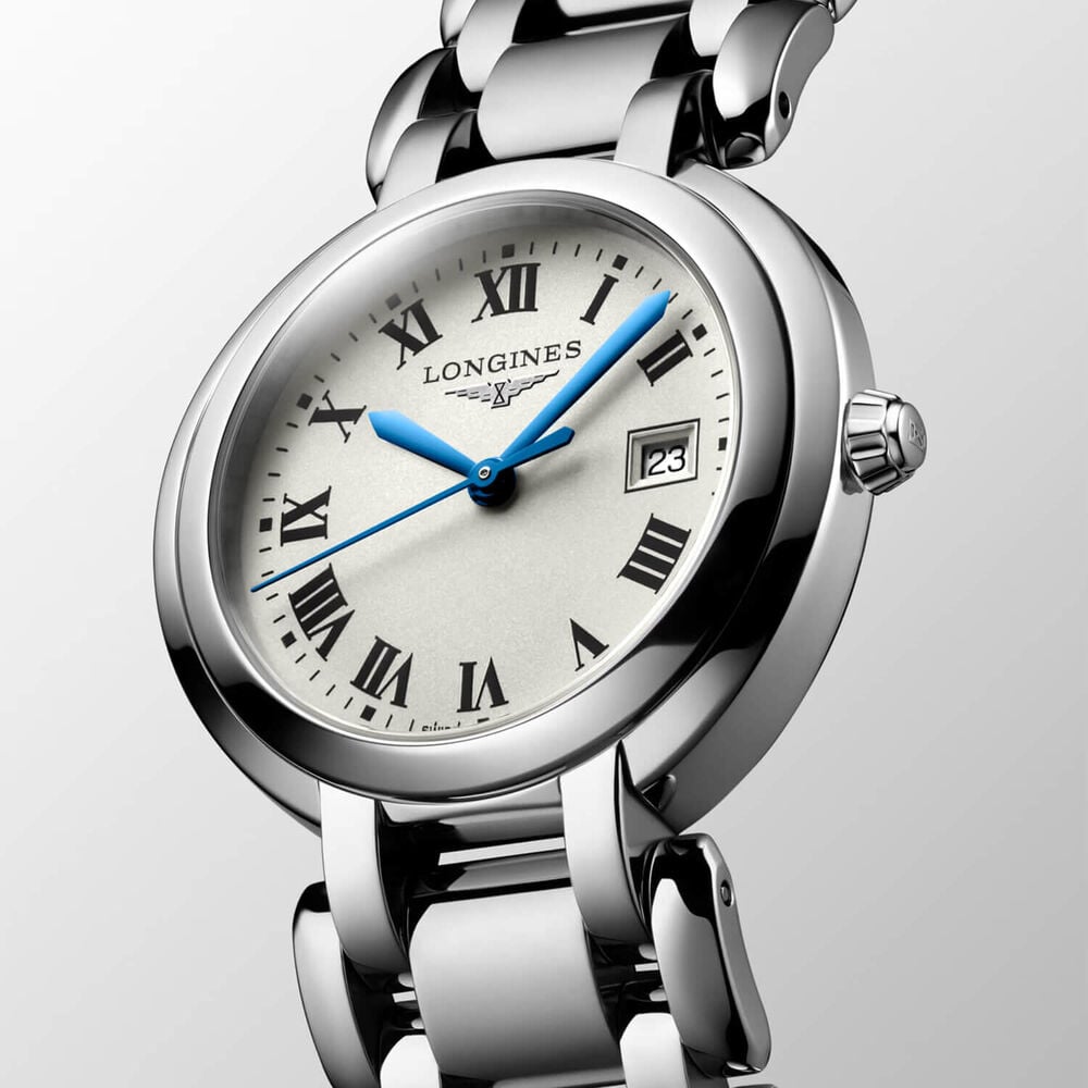 Longines Primaluna 30mm Silver Dial Stainless Steel Bracelet Watch image number 2