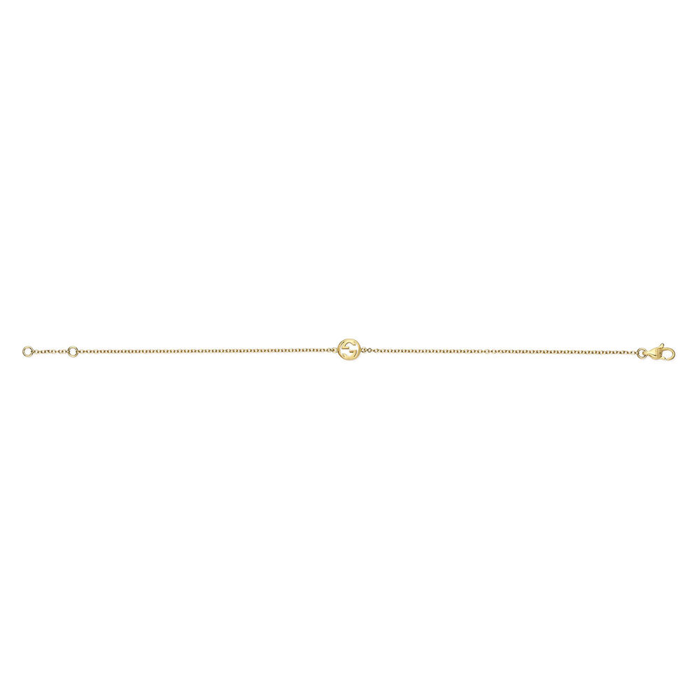 Gucci Interlocking G 18ct Yellow Gold Bracelet (Size M, 6.7'')