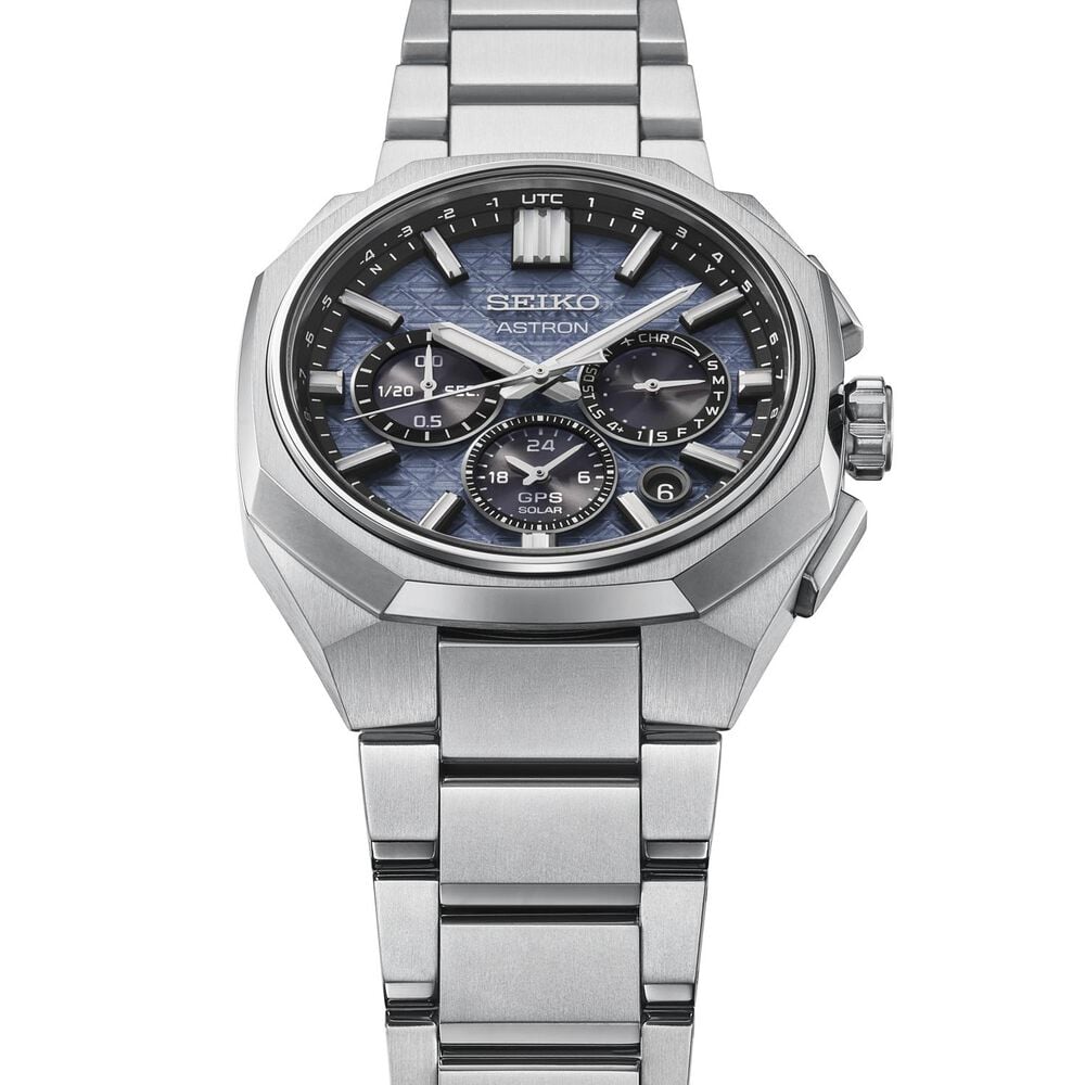 Seiko Astron 'Tesselate' 5X63 Nebula Grey Dial Titanium Bracelet Watch