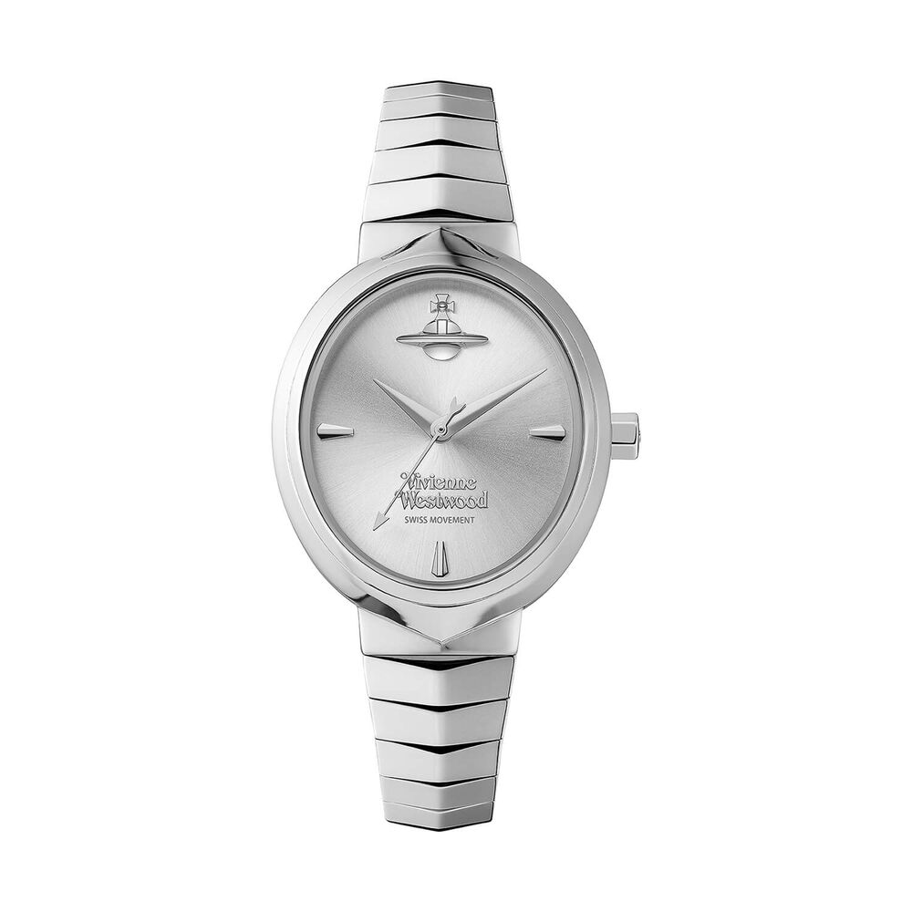 Vivienne Westwood Armour 28mm Silver Dial Steel Bracelet Watch image number 0