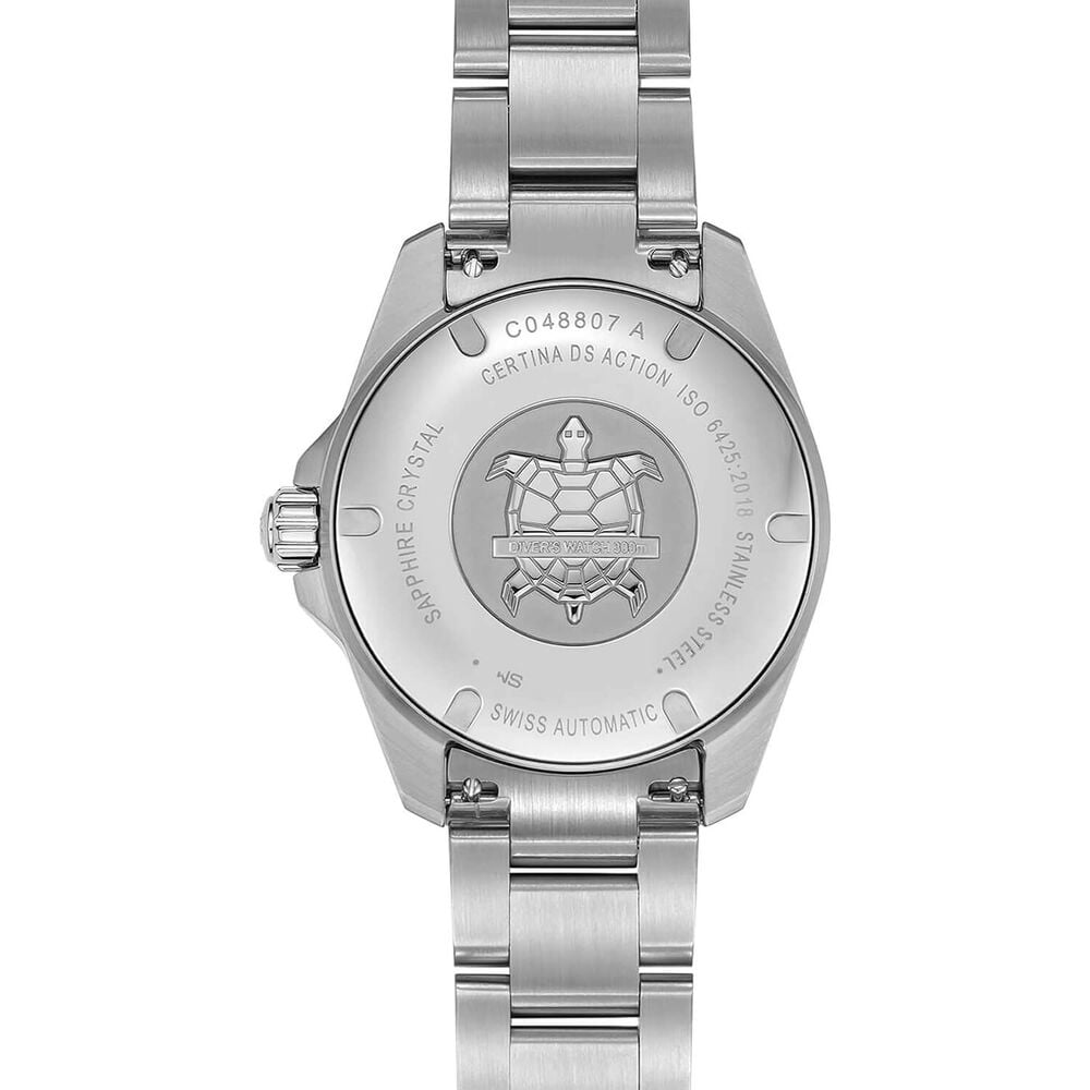 Certina DS Action Diver Powermatic 80 38mm Black Dial Steel Bracelet Watch image number 2