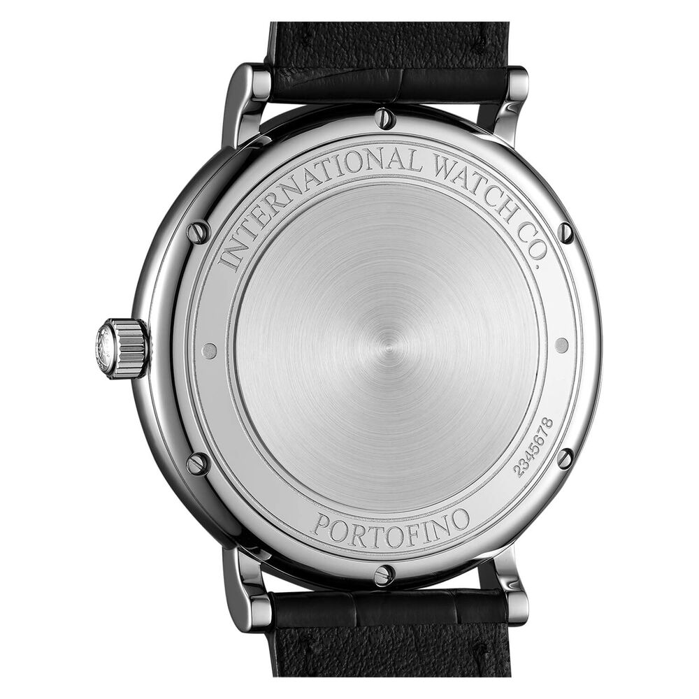 IWC Schaffhausen Portofino Automatic Blue Dial Black Strap Watch image number 4