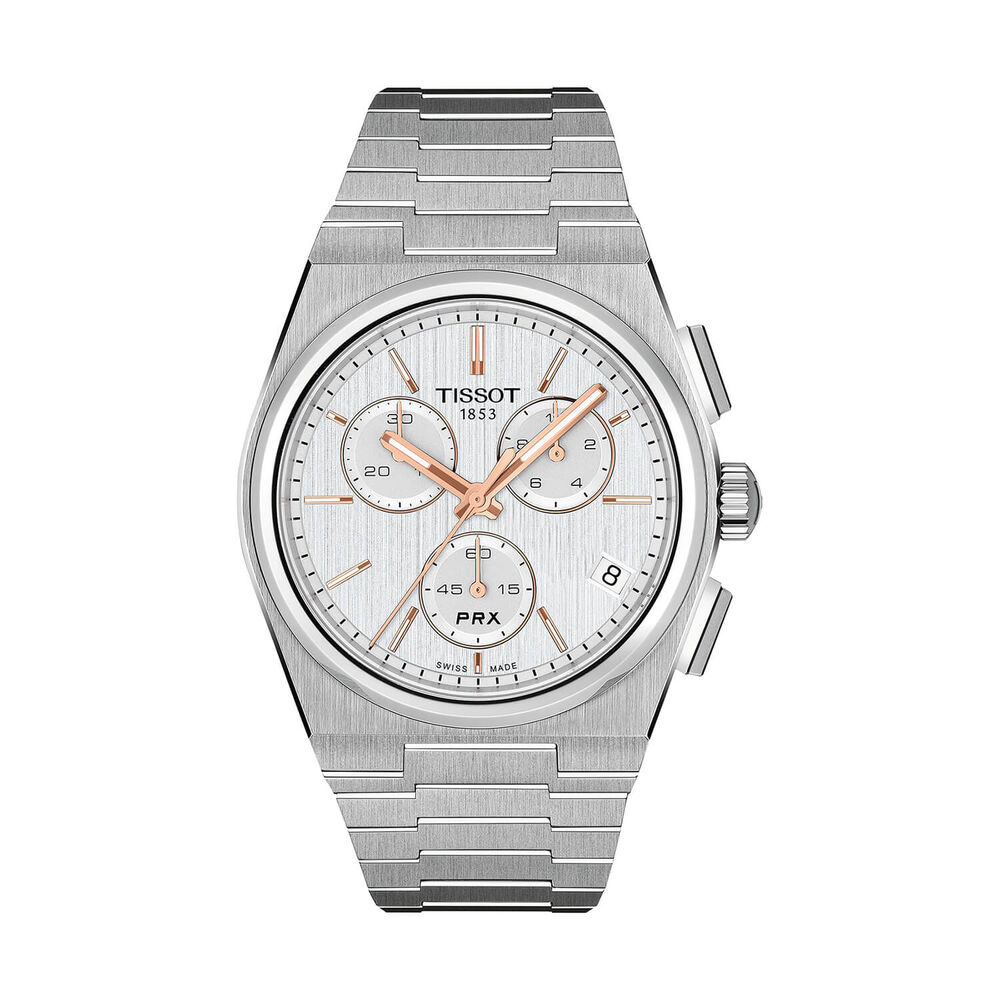 Tissot PRX 41mm Silver Dial Steel Bracelet Watch