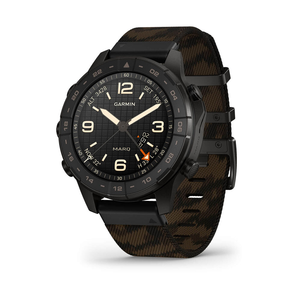 Garmin MARQ Commander (Gen 3) 47mm Grade 5 Titanium Case Jacquard Woven Nylon Strap Watch