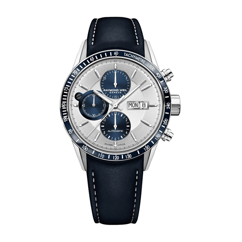 Raymond Weil Freelancer Blue Leather 42mm Men's Watch