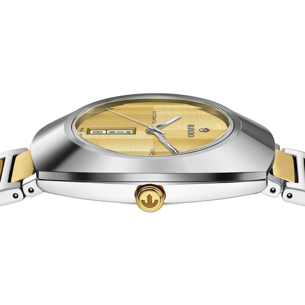 Rado DiaStar Original Automatic 38mm Yellow Gold Dial Two-Toned Steel Bracelet Watch image number 2