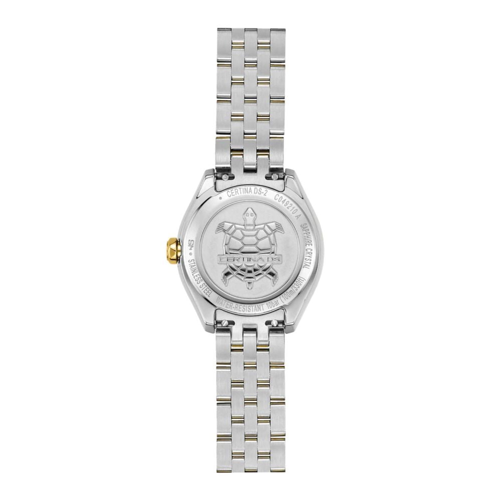 Certina DS-2 27.8mm White Mother of Pearl Dial Two Tone Steel Bracelet Watch
