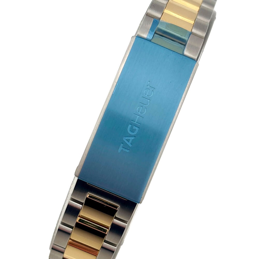 Pre-Owned TAG Heuer Aquaracer Date 27mm MOP Dial Diamond Dots 18k Gold & Steel Bracelet Watch image number 2