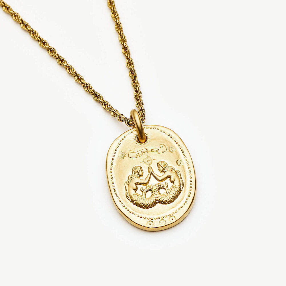 Missoma 18ct Gold Plated Brass Friendship Talisman Rope Chain Necklace