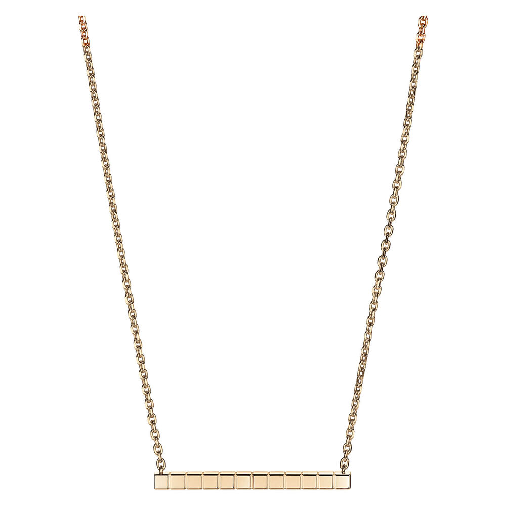 Chopard Ice Cube Rose Gold Plain Thin Necklace image number 3