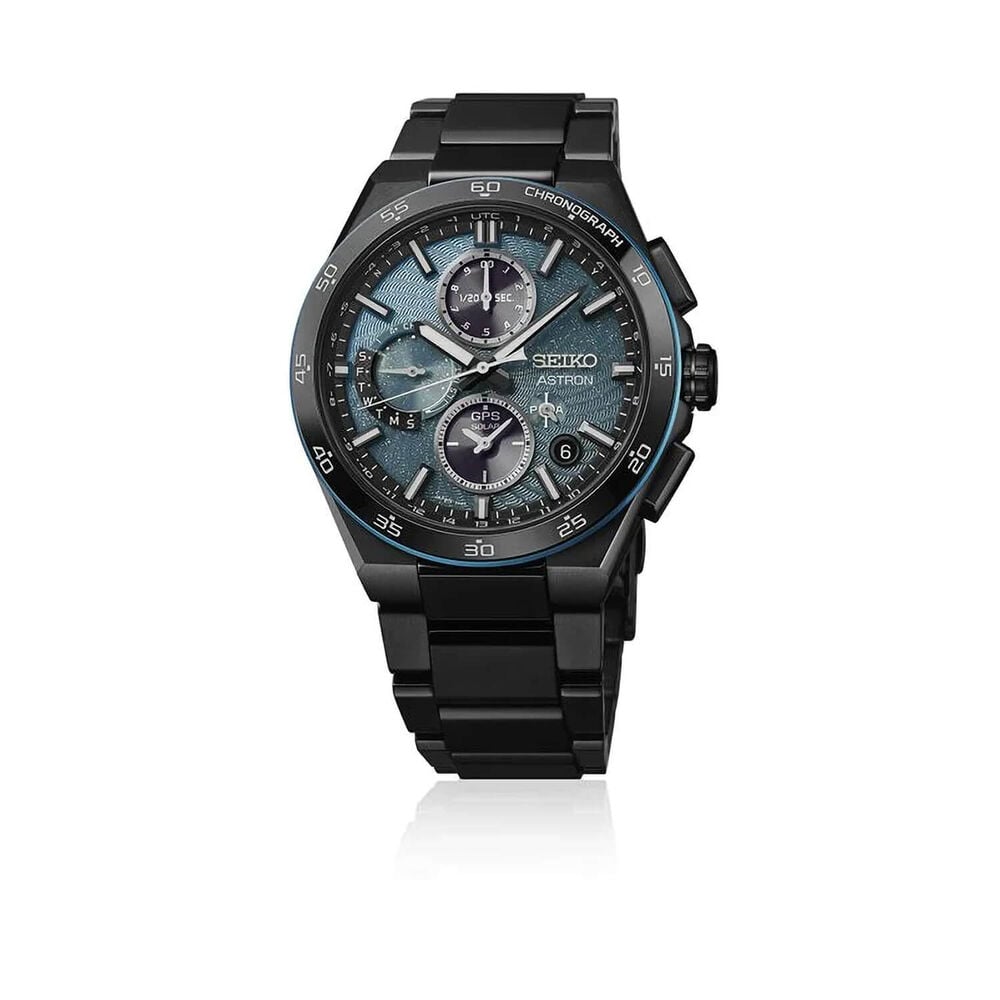 Seiko Astron GPS Solar Spiral Galaxy Limited Edition Chronograph Titanium Case & Bracelet Watch