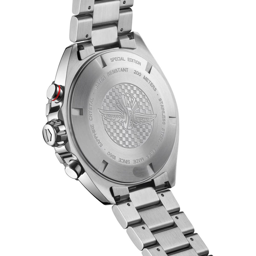 TAG Heuer Formula 1 Chronograph x Indy 500 43mm Black Dial Steel Bracelet Watch image number 3