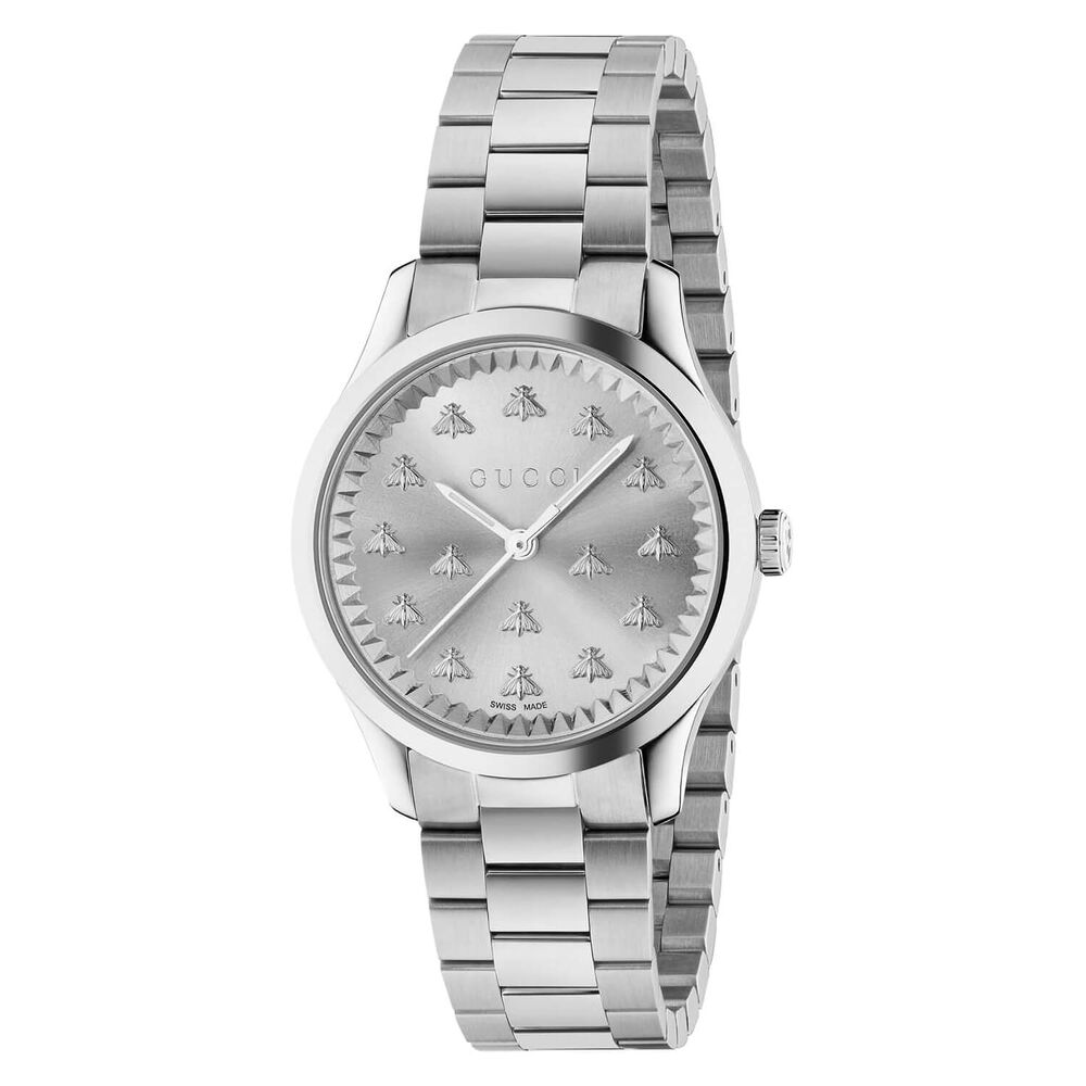 Gucci G-Timeless 32mm Silver Dial Watch image number 0
