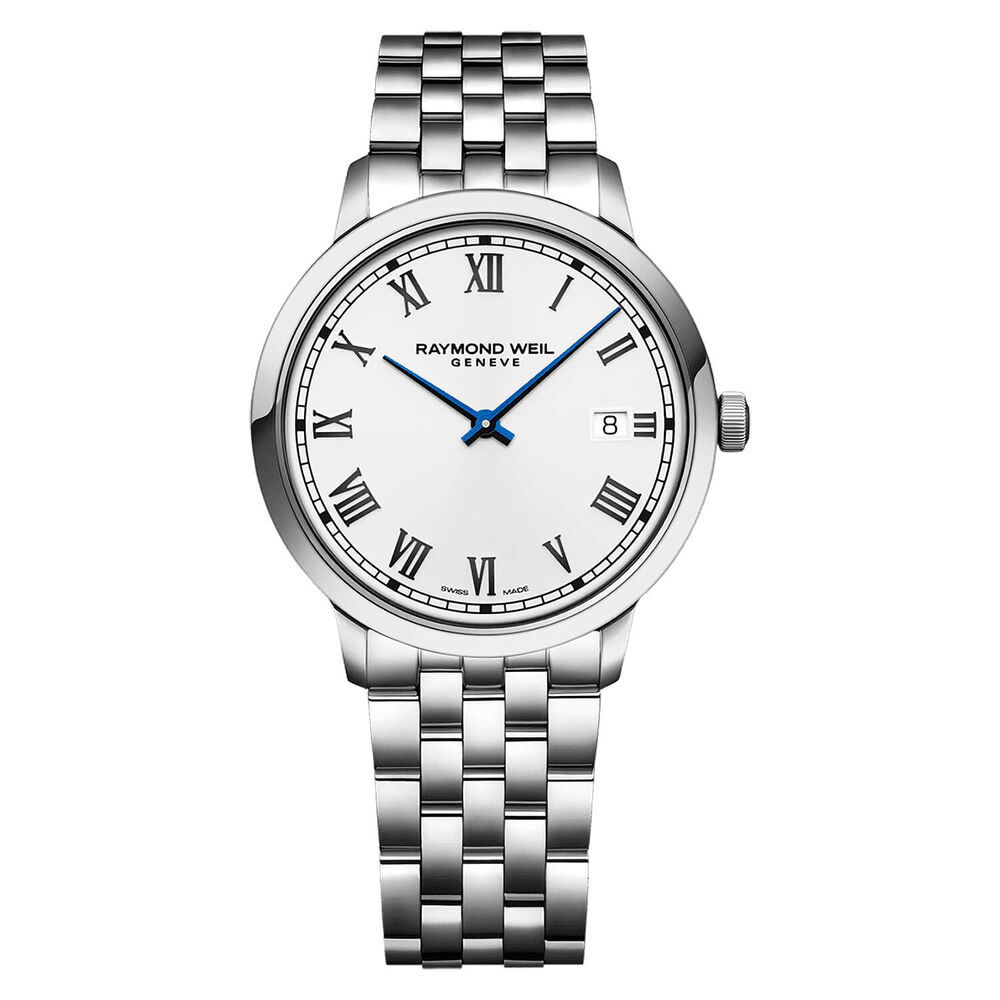Raymond Weil Toccata 39mm White Roman Numerals Dial Steel Bracelet Watch image number 0