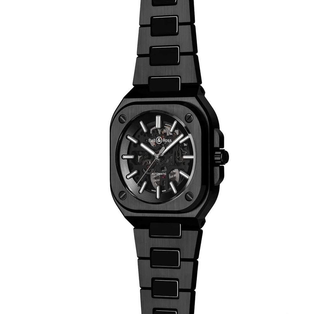 Bell & Ross BR 05 41mm Skeleton Dial Black Ceramic Bracelet Watch image number 1
