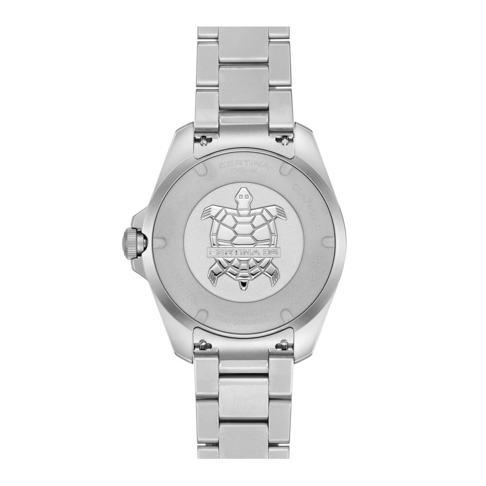Certina DS-X GMT 41mm Grey Dial Grey & Red Bezel Stainless Steel Bracelet Watch