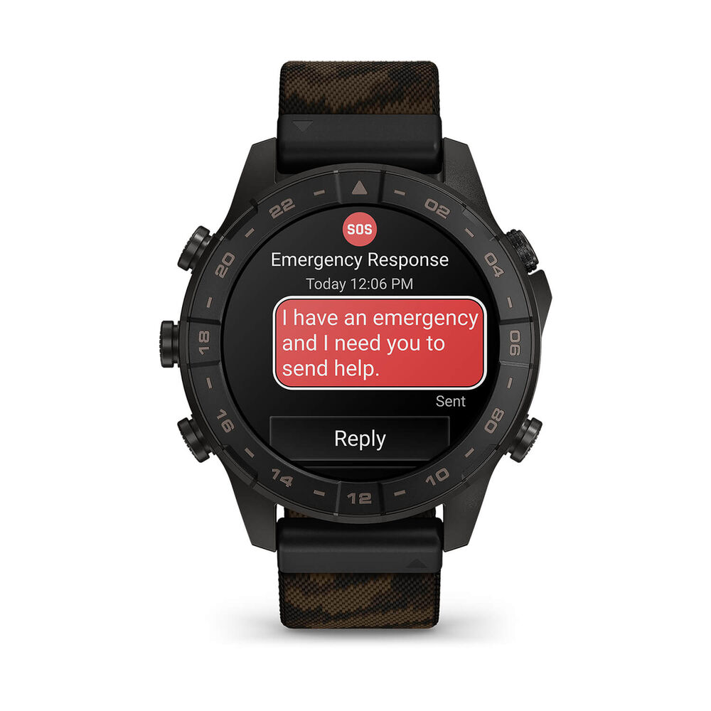 Garmin MARQ Commander (Gen 3) 47mm Grade 5 Titanium Case Jacquard Woven Nylon Strap Watch