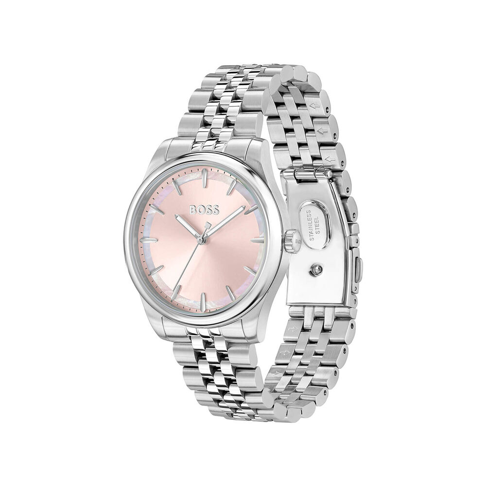BOSS Graceful 36mm Pink Mother of Pearl Dial Stainless Steel Bracelet Watch image number 2