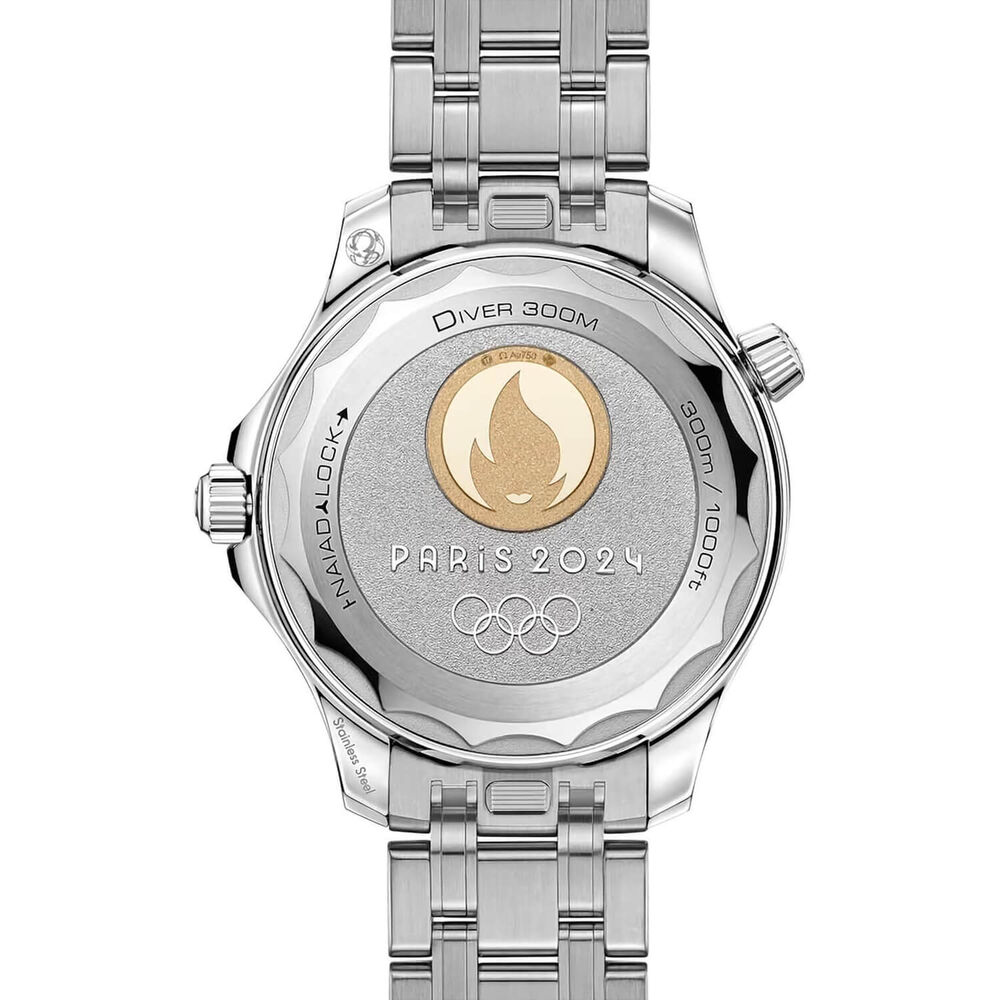 OMEGA Seamaster Diver 300M  Master Chronometer Paris 2024 42mm White Dial Bracelet Watch image number 2
